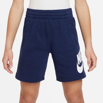 Nike Sportswear Свободный крой Штаны 'Club Fleece' в Синий: спереди
