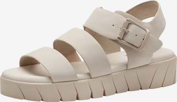 s.Oliver Sandaal in Beige: voorkant