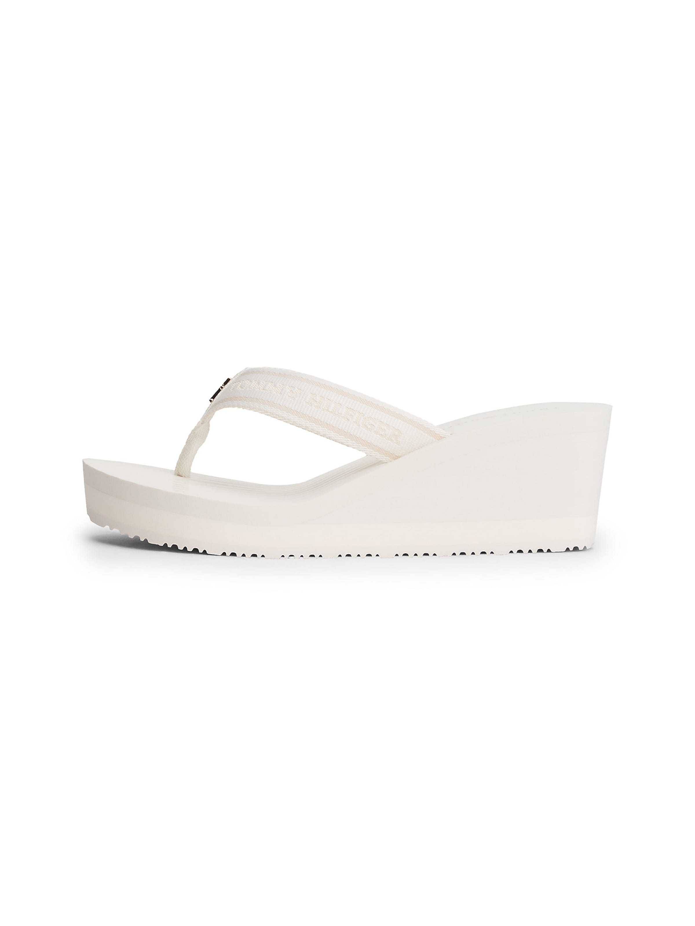 TOMMY HILFIGER T-bar sandals in White: front