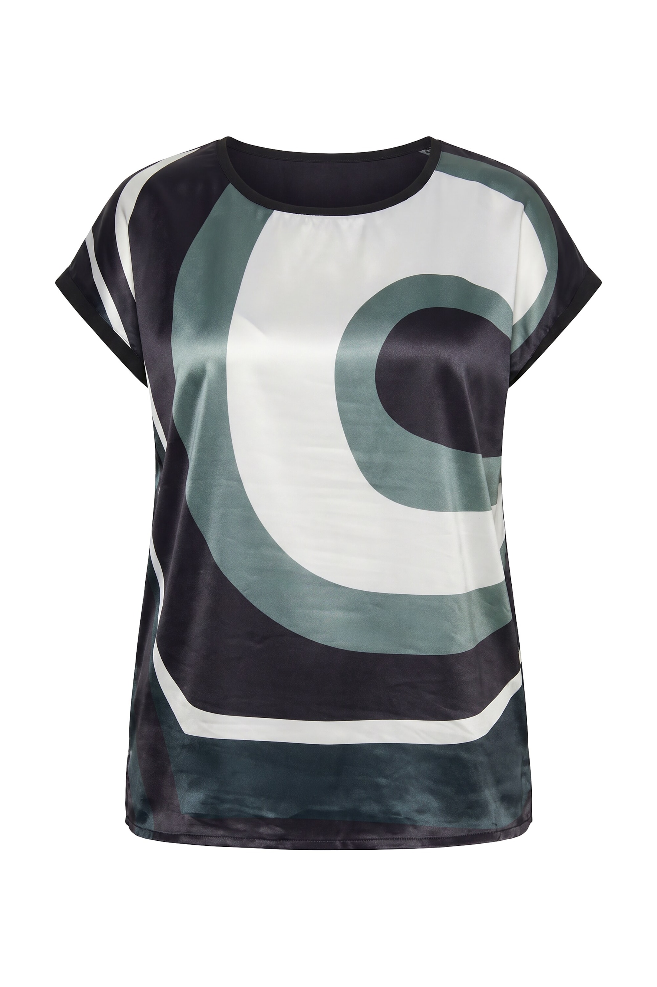 Ulla Popken Shirt in M-L in Grey / Green / Black / White, Item view