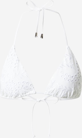 Seafolly Bikini Top in White: front