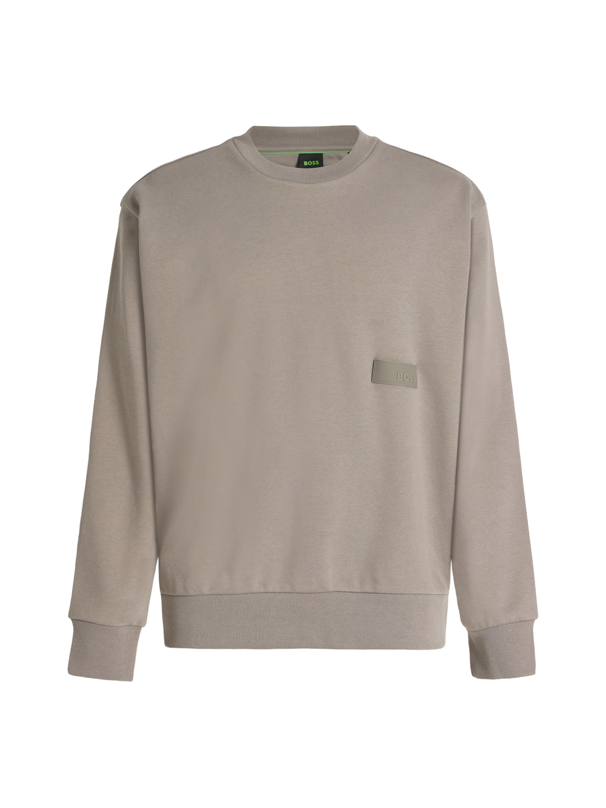 BOSSSweater majica - zelena boja: prednji dio