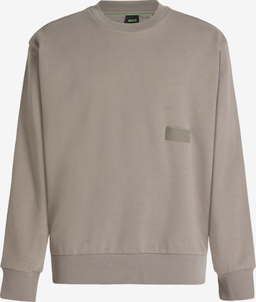 BOSSSweater majica - zelena boja: prednji dio