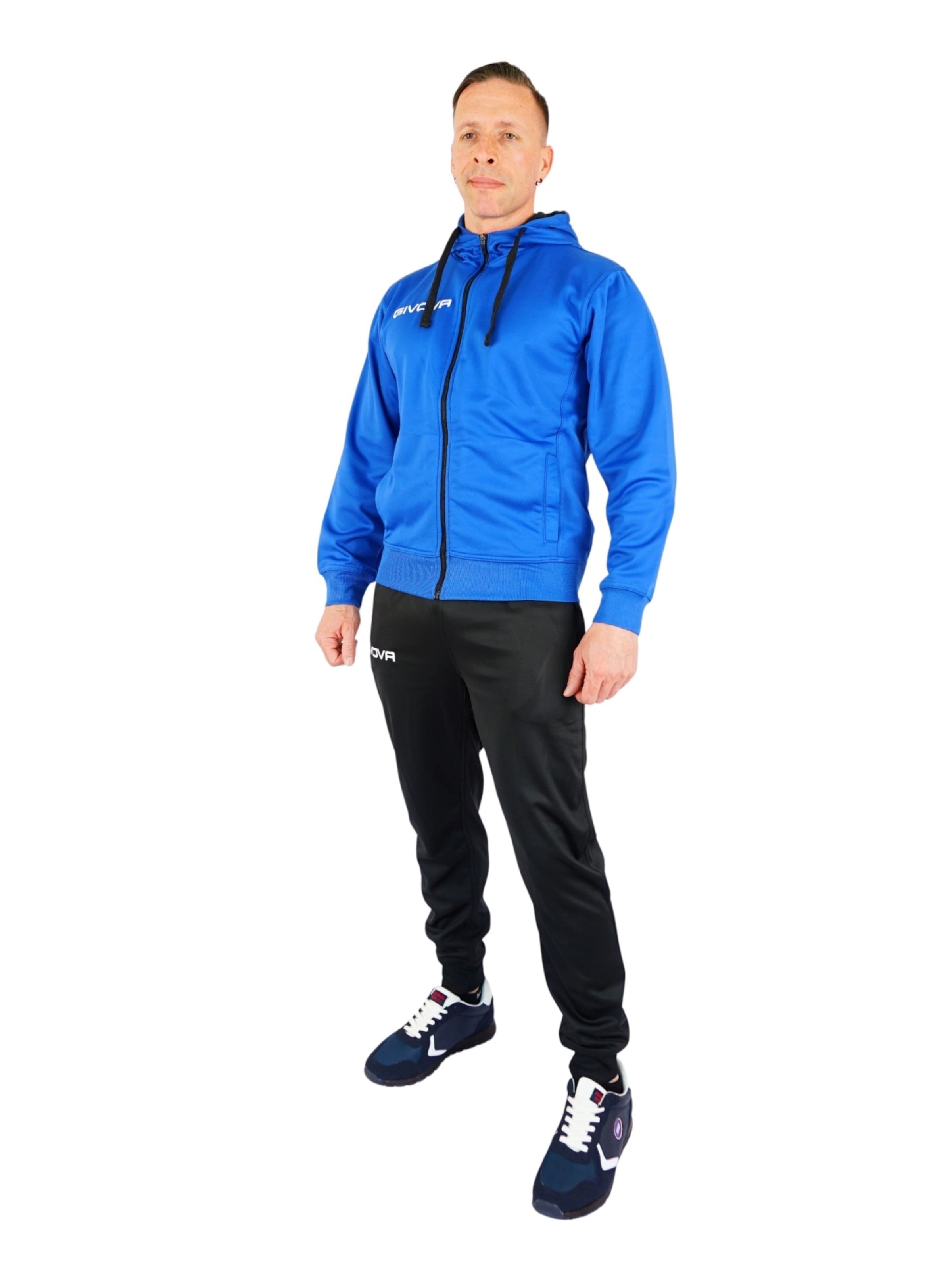 Givova Sweat suit in Blue: front