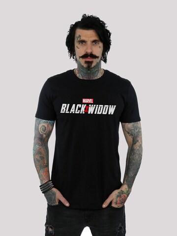 F4NT4STIC Shirt 'Marvel Black Widow Movie' in Zwart: voorkant