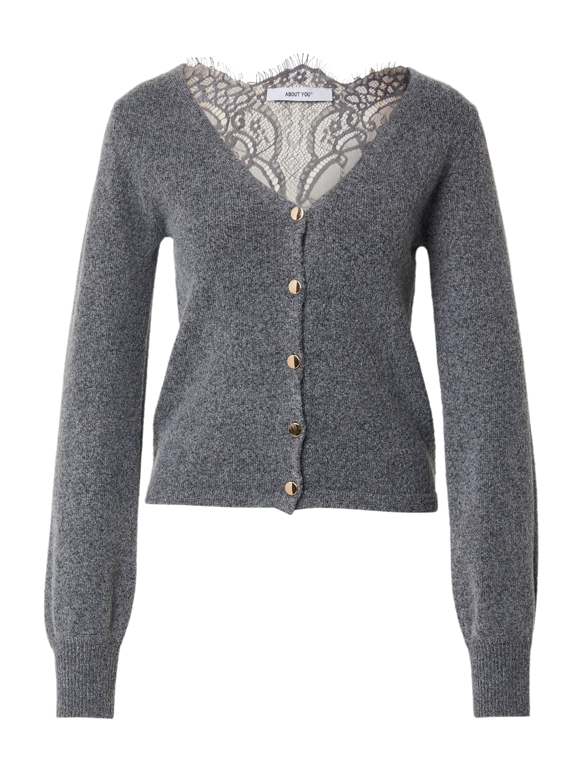 ABOUT YOU Kardigan 'Vanessa' – šedá: přední strana
