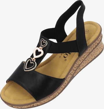 Palado by Sila Sahin Sandals 'Selri' in Black: front