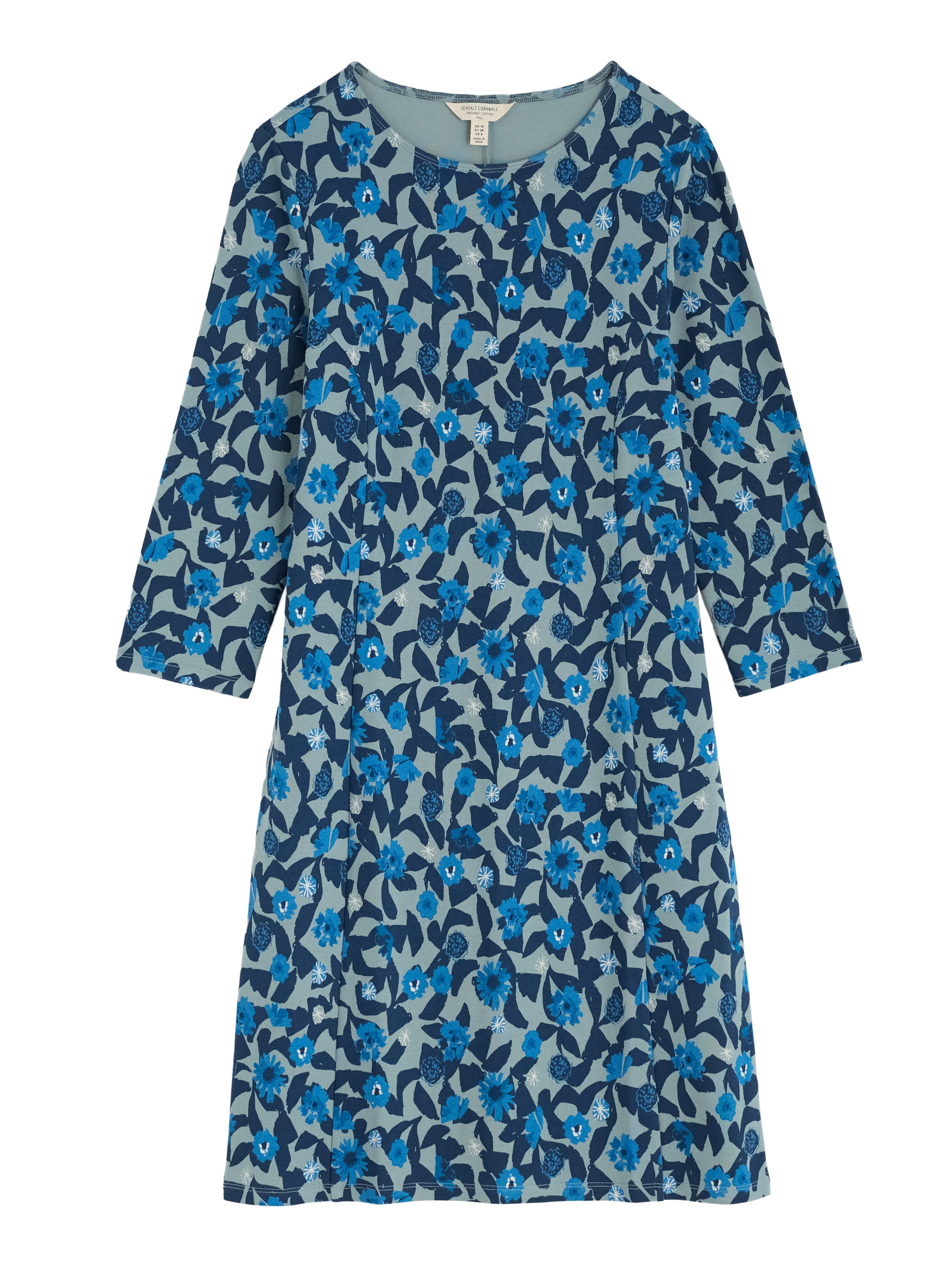 Seasalt Cornwall Jurk 'Cornish Oak' in Blauw: voorkant