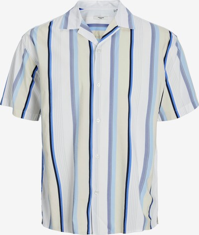 JACK & JONES Camisa 'Palma Resort' em bege / azul / preto / branco, Vista do produto