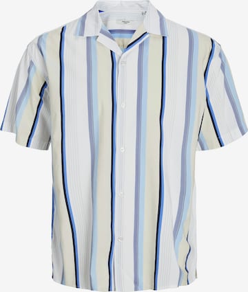 JACK & JONES Button Up Shirt 'Palma Resort' in Blue: front