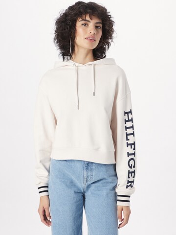 TOMMY HILFIGER Sweatshirt i vit: framsida