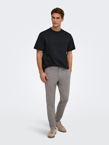 Only & Sons Slimfit Hose 'Mark' in Grau