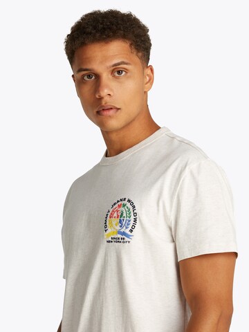 Tommy Jeans Koszulka w kolorze beżowy