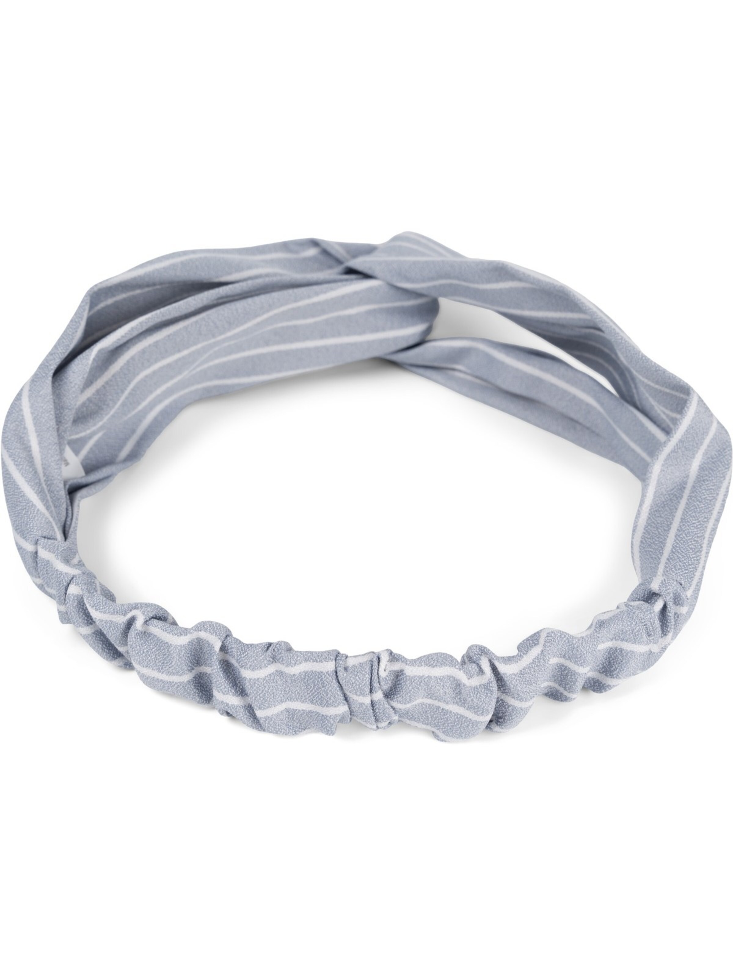 styleBREAKER Haarschmuck 'Haarband mit Streifen Muster und Twist Knoten'‌‌‌‌ in Grau