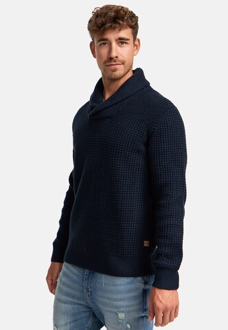 INDICODE JEANS Trui ' Brockly ' in Blauw