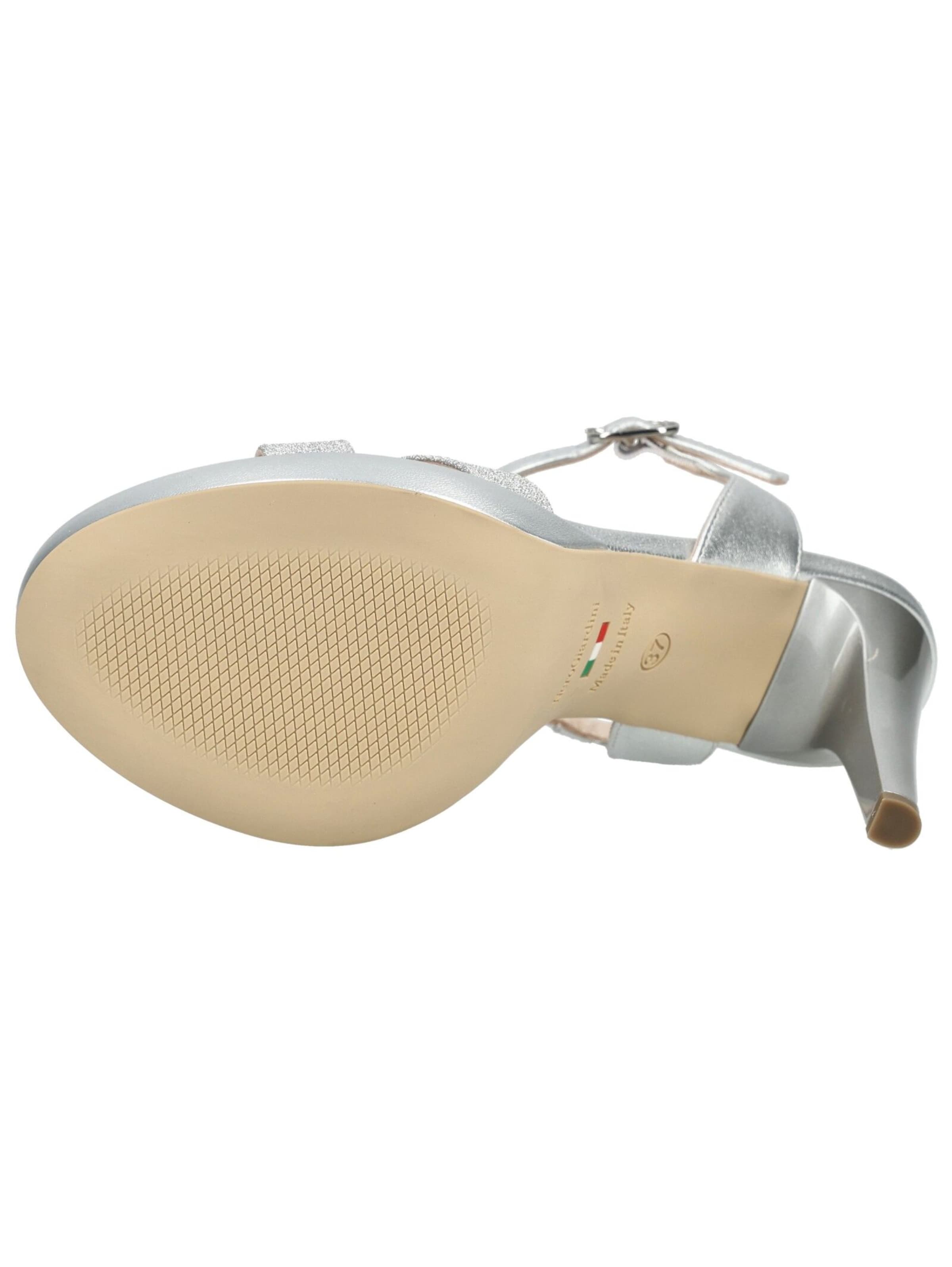 Nero Giardini Sandalen met riem in Zilver