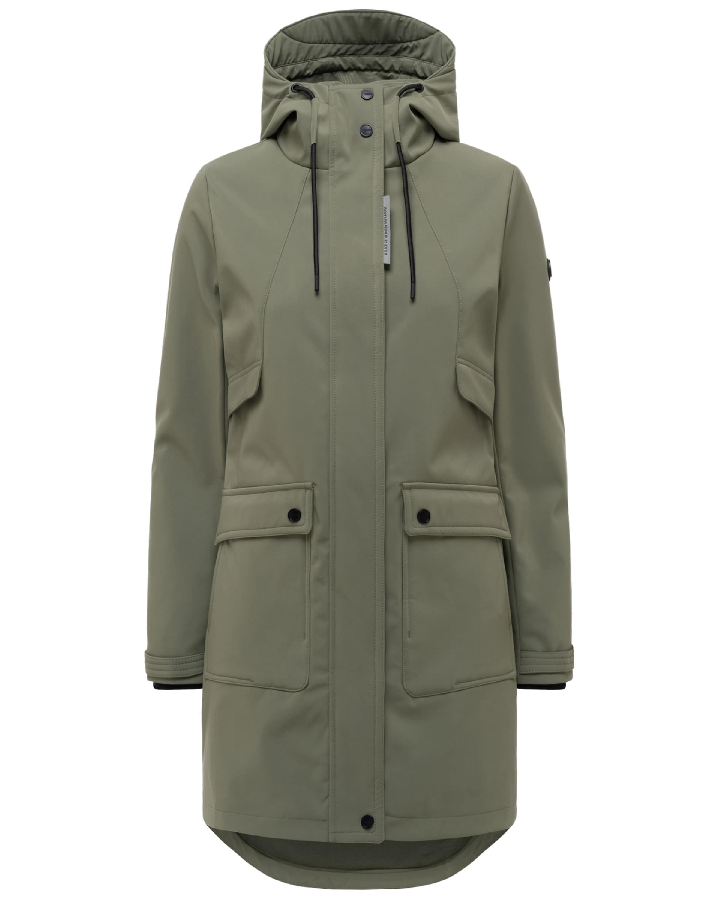 Manteau fonctionnel 'Morgennebel 14' NAVAHOO en vert : devant