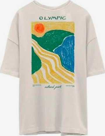JACK & JONES T-Shirt 'LYMPIC' in Beige