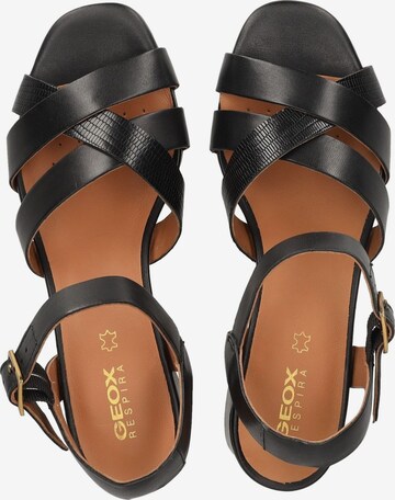 GEOX Strap Sandals in Black