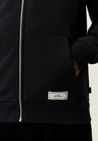 Les Deux - Sudadera con cremallera en negro