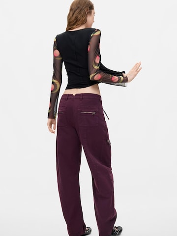 Desigual regular Παντελόνι σε κόκκινο