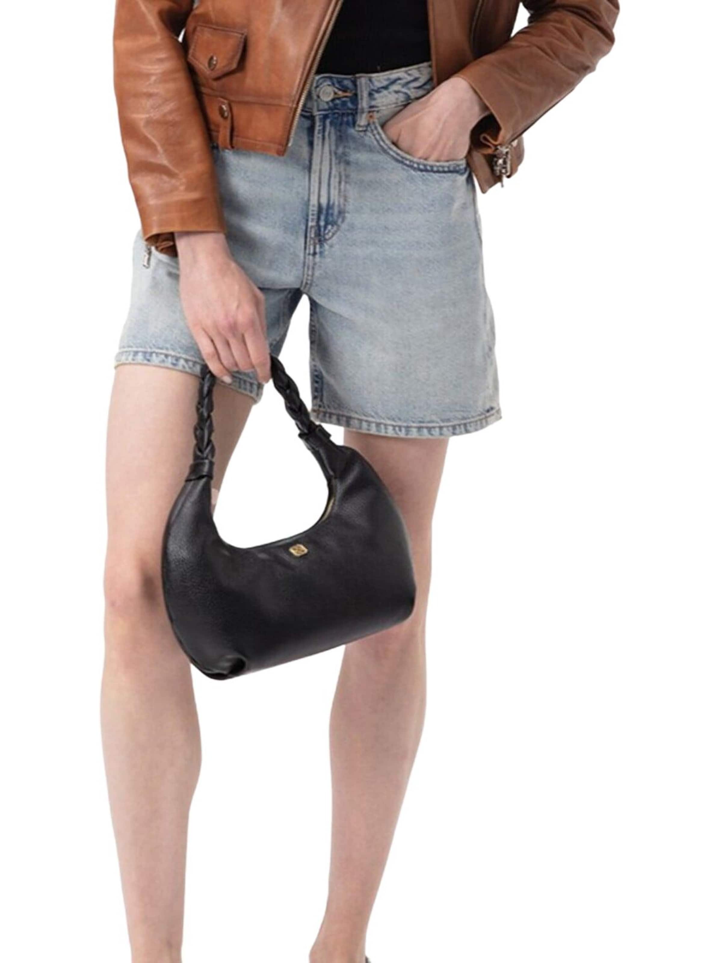 Desa - Bolso de hombro 'Handtasche' en negro: frente