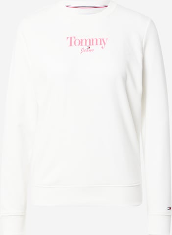 Tommy Jeans Sweatshirt in White: front