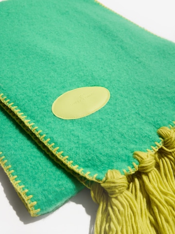 Foulards oversize love & roses en vert