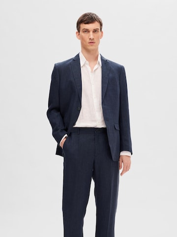 SELECTED HOMME Regular fit Colbert in Blauw