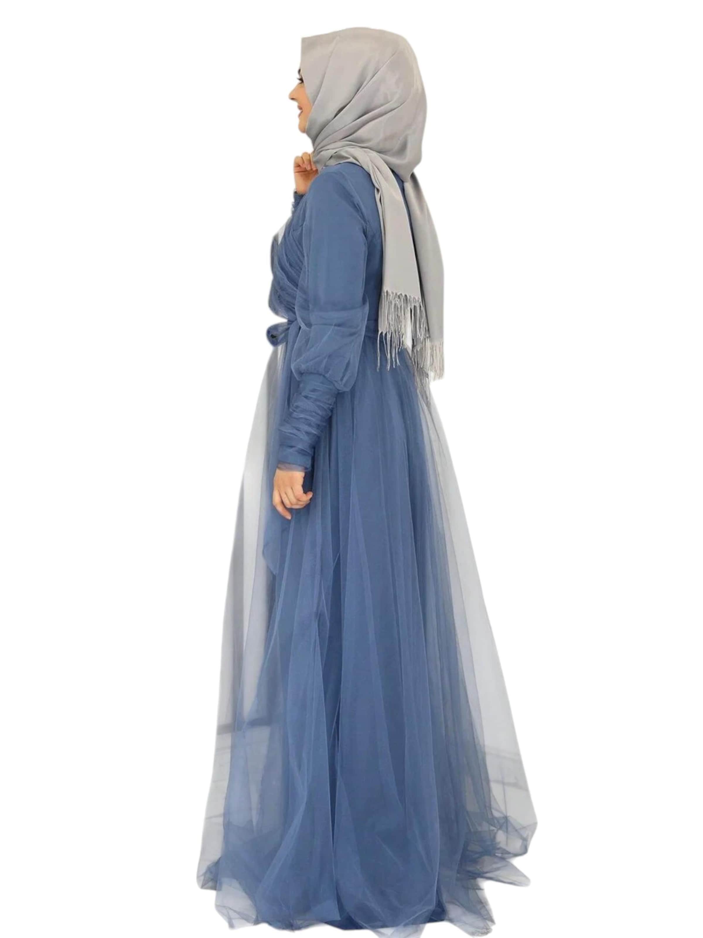 Robe de soirée 'INCI' fashionshowcase en bleu