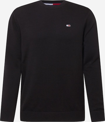 Pull-over 'Essential' Tommy Jeans en noir : devant