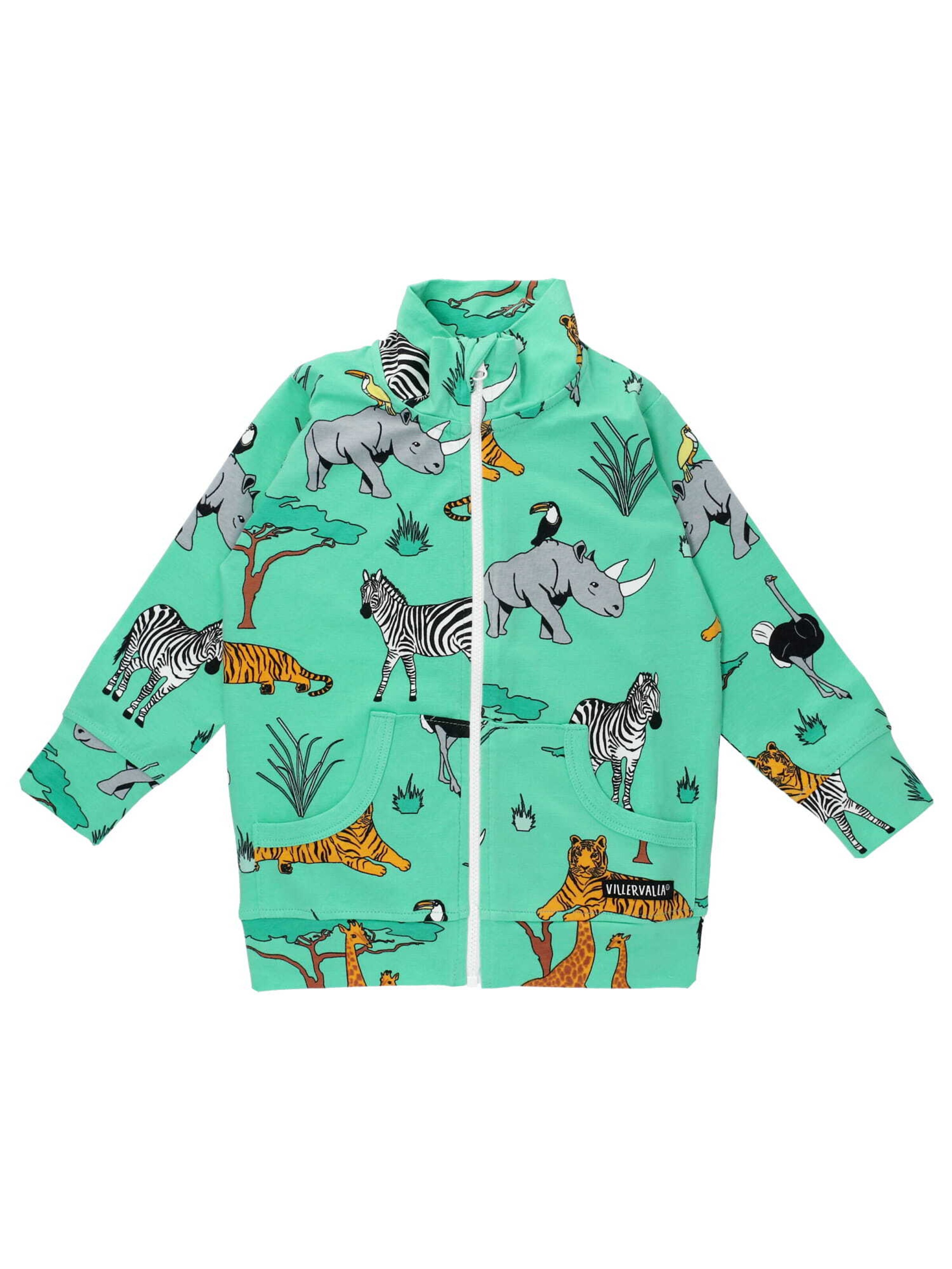 Villervalla Between-Season Jacket in Green: front