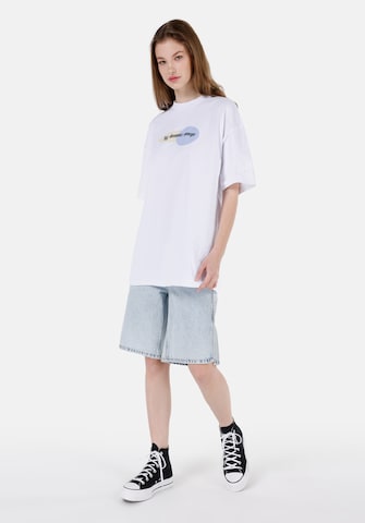 T-shirt Colin's en blanc : devant