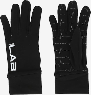 ELITE LAB Athletic Gloves in Black: front