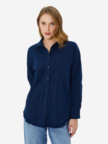 MixRay - Blusa em azul: frente