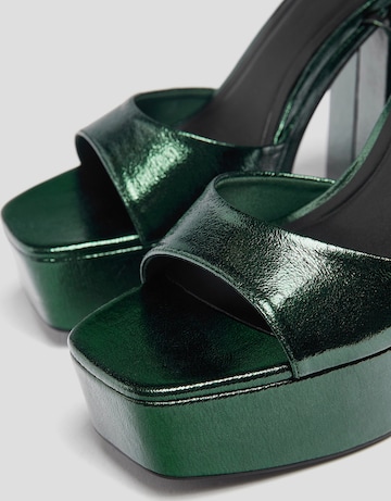 Pull&Bear Strap Sandals in Green