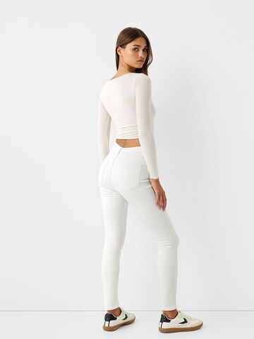 Skinny Jean Bershka en blanc