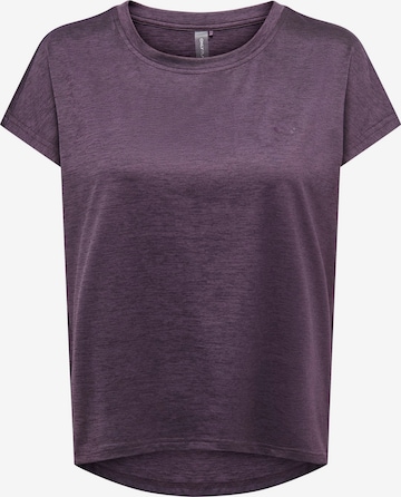 T-shirt fonctionnel 'AUB-CORE' ONLY PLAY en violet : devant
