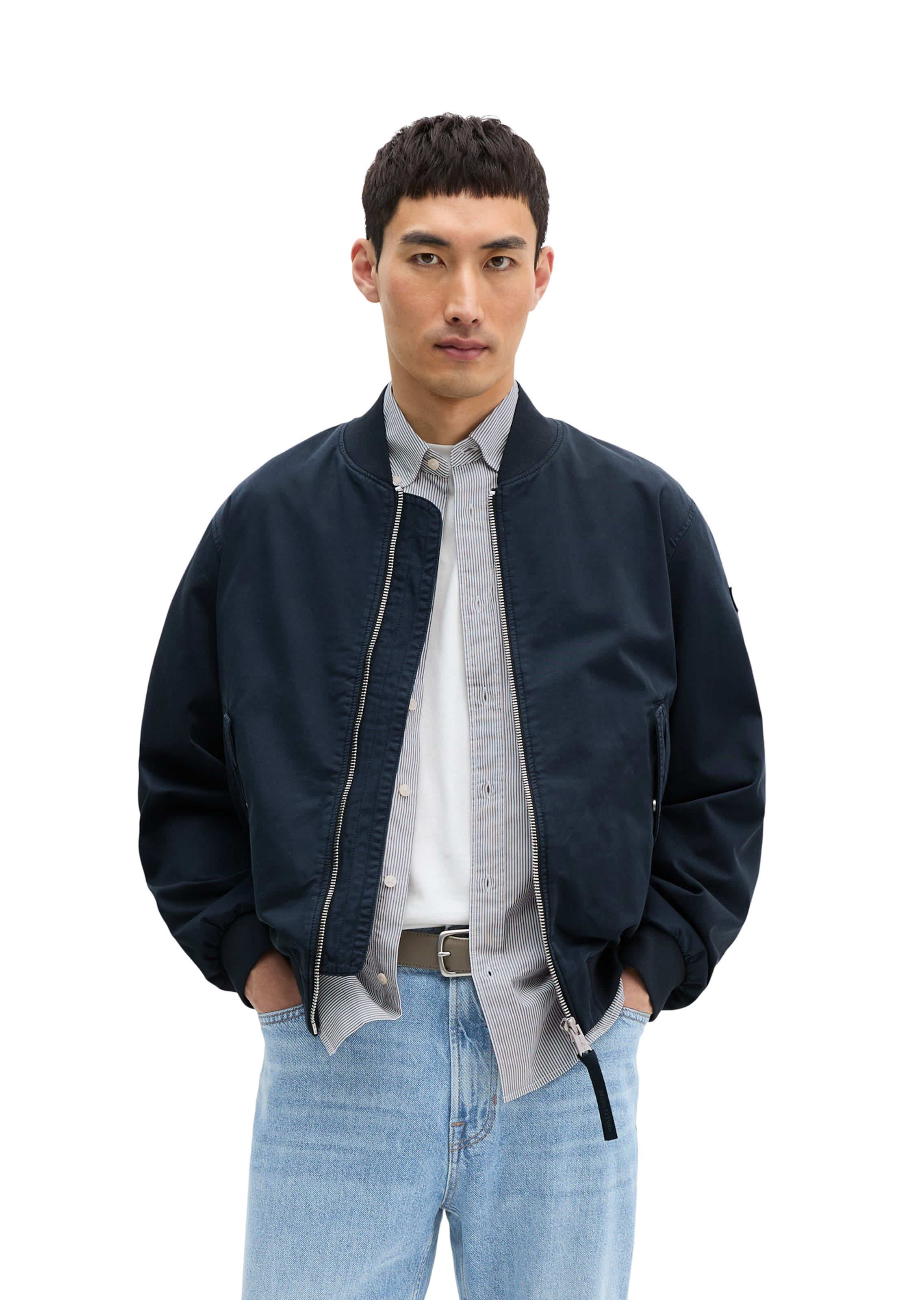 Marc O'Polo Tussenjas in Blauw: voorkant