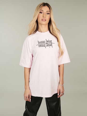 ABOUT YOU x Alina Eremia T-shirt 'Cosima' i rosa: framsida