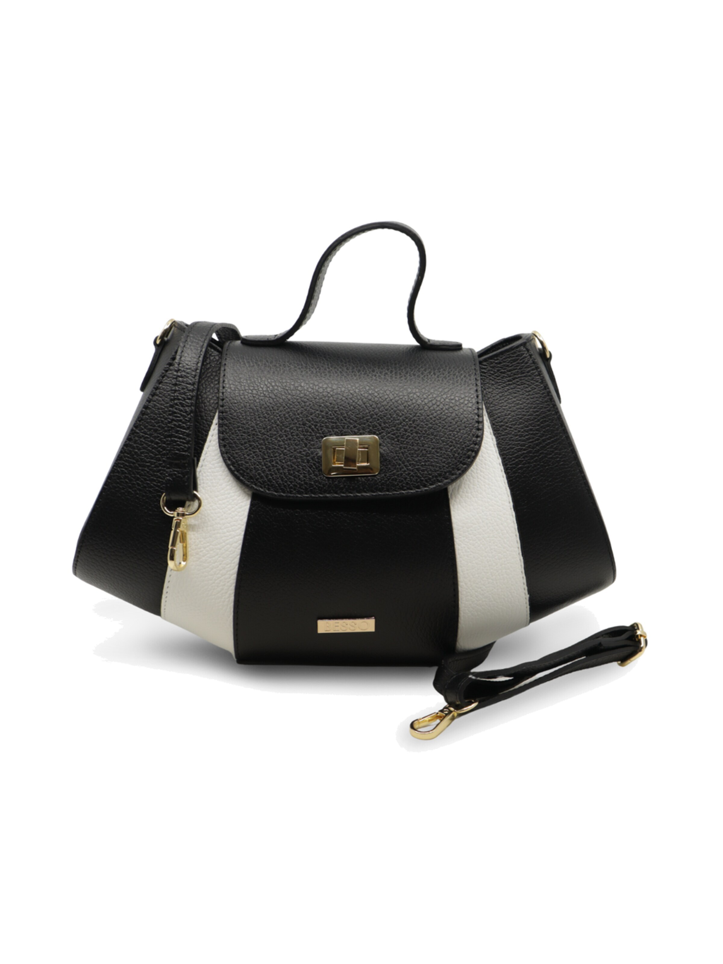 BESSO Handtasche 'Fiaba Soave'‌‌‌‌‌‌‌‌‌‌ in Schwarz: Vorderseite
