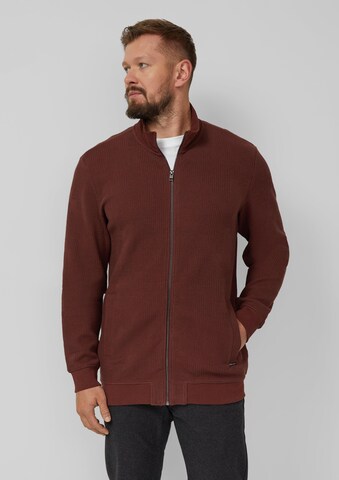 s.Oliver Zip-Up Hoodie in Red: front