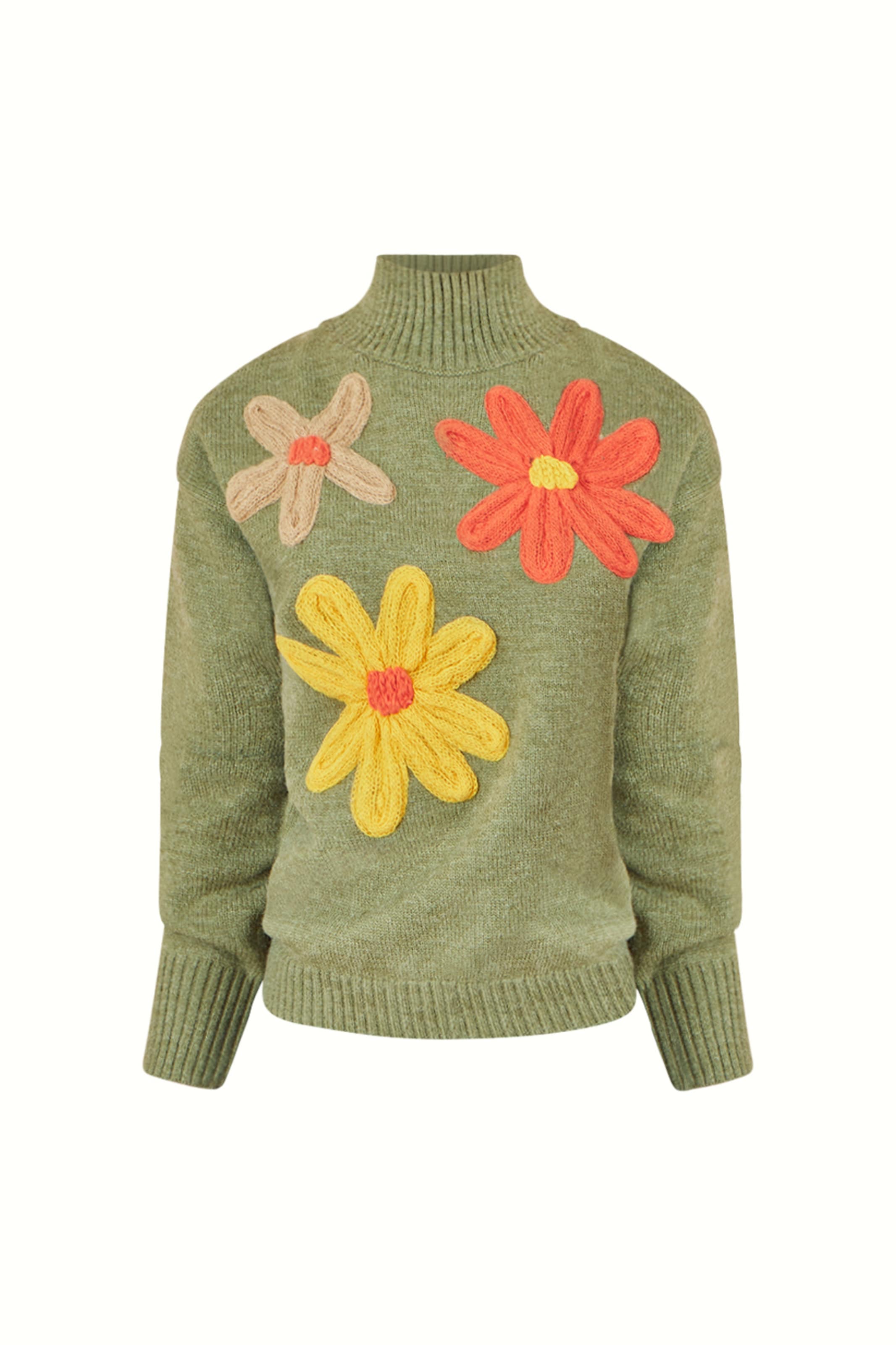 Yumi Sweater in Green: front