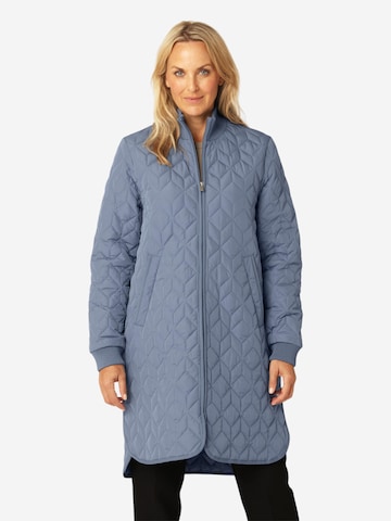 ILSE JACOBSEN Between-seasons coat in Blue: front