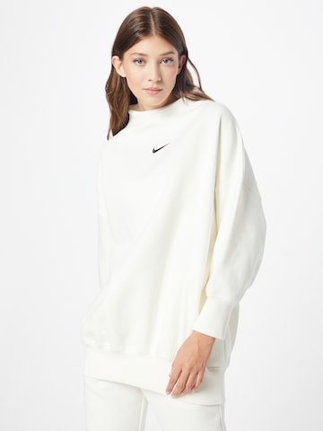 Nike Sportswear Sweatshirt in Beige: front