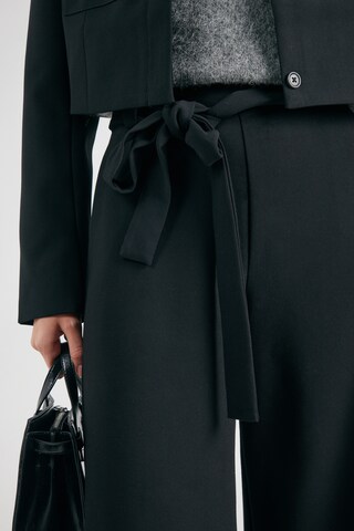 Wide Leg Pantalon 'WHISPER' FRENCH CONNECTION en noir