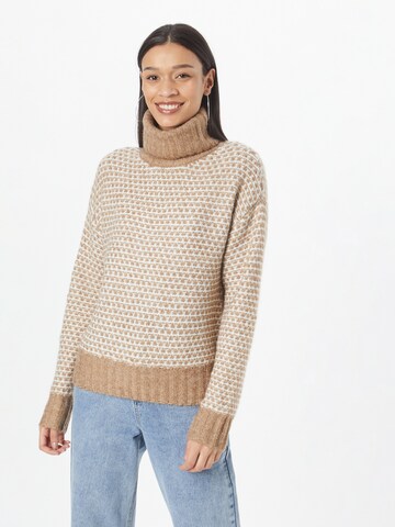 Pull-over 'Caitlin' Aware en marron : devant