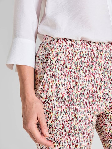 Coupe slim Pantalon 'Louisa' Goldner en blanc