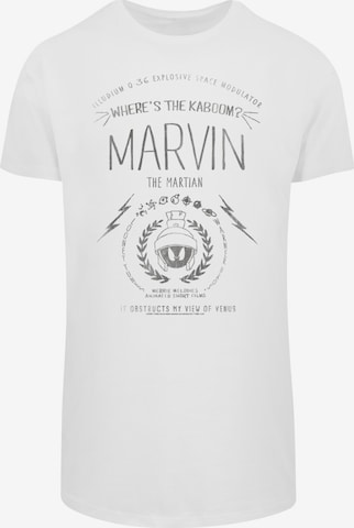 F4NT4STIC T-Shirt 'Looney Tunes Marvin The Martian Where's The Kaboom' in Weiß: predná strana