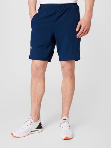 Regular Pantalon de sport 'Vanish' UNDER ARMOUR en bleu : devant